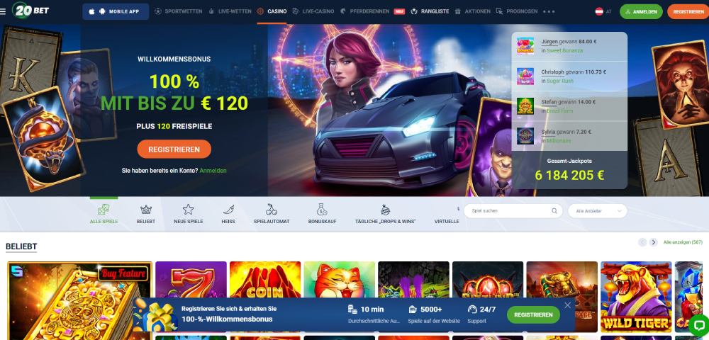 20Bet Casino Österreich