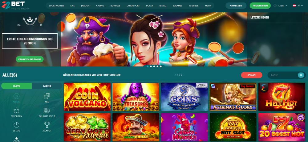 22Bet Casino Österreich