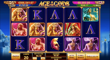 Age of the Gods Spielautomat | Playtech