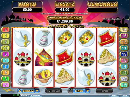 Aladdin’s Wishes Slot Online Demo von RTG 