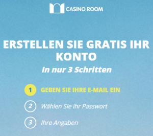 Melden sie im Casino Room an