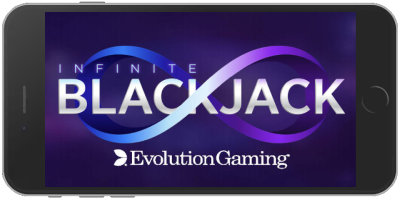 Infinite Blackjack von Evolution Gaming - mobil spielen