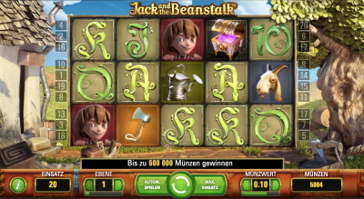 Jack and the Beanstalk Spielautomaten mit 20 fixen Gewinnlinien | NetEnt