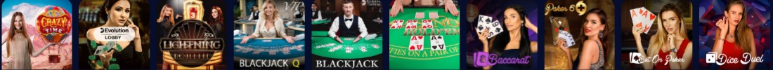 Ninecasino - Live-Spiele