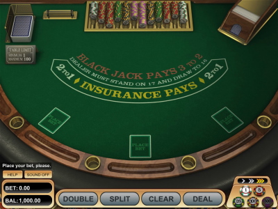 Single Deck Blackjack von Betsoft - gespielt