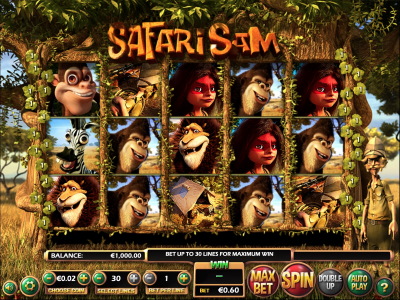 Safari Sam Slot Spielautomat - Betsoft
