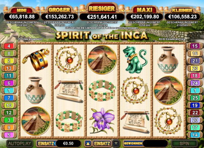 Spirit of the Inca Slot Online Demo von RTG