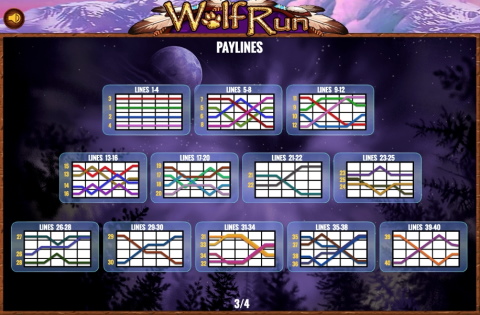 Wolf Run Gewinnlinien | IGT